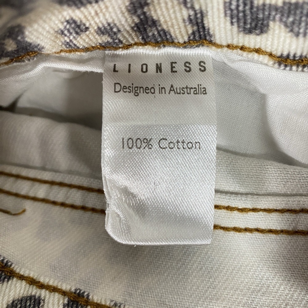 Lioness Leopard Print Straight Jeans Size XL Cotton Fade Girls Night NWT - Picture 14 of 15